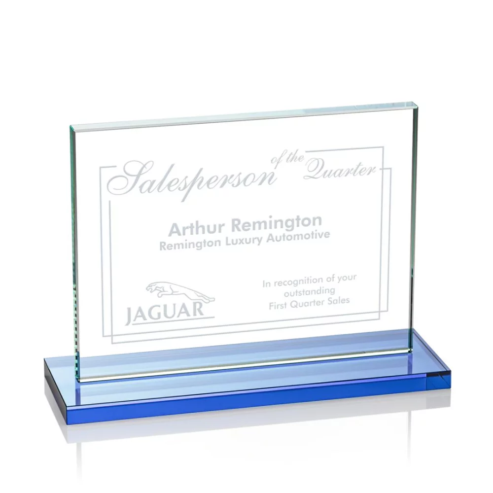 Emperor Award (Horiz) - Starfire/Sky Blue 7"x9"