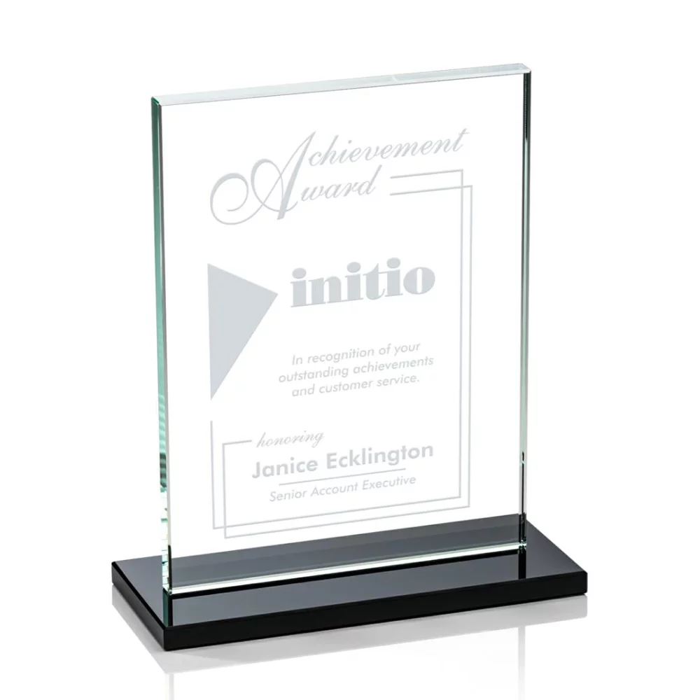 Emperor Award (Vert) - Starfire/Black 7"x9"