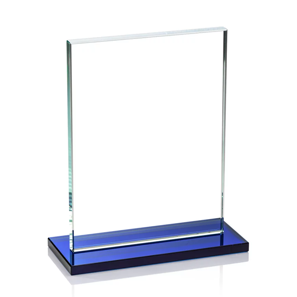 Emperor Award (Vert) - Starfire/Blue 7"x9"