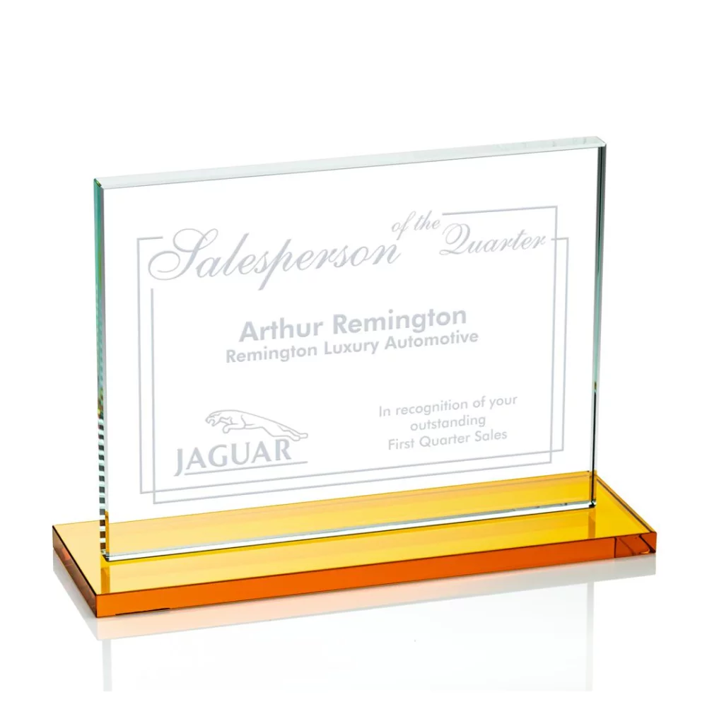 Emperor Award (Horiz) - Starfire/Amber 8"x10"