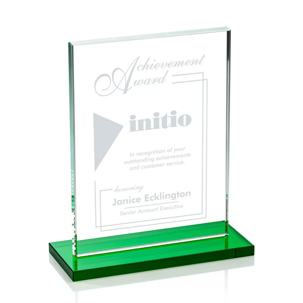 Emperor Award (Vert) - Starfire/Green 8"x10"