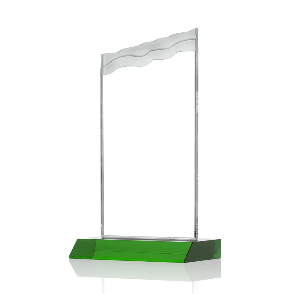 Oakwood Award - Starfire/Green 8"