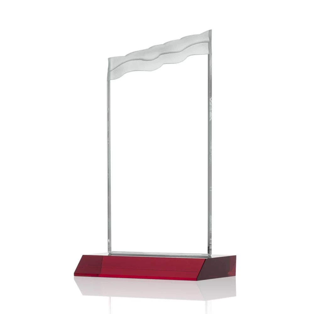 Oakwood Award - Starfire/Red 8"