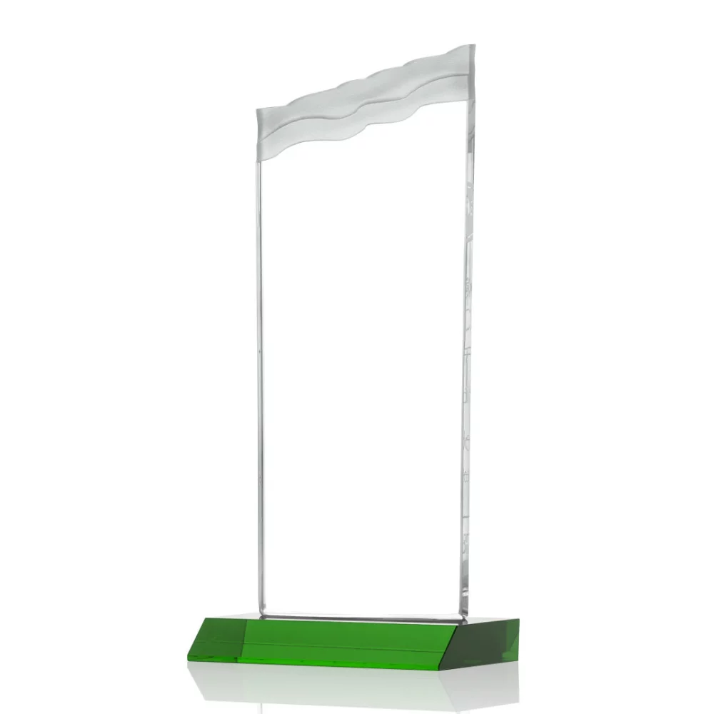 Oakwood Award - Starfire/Green 10"