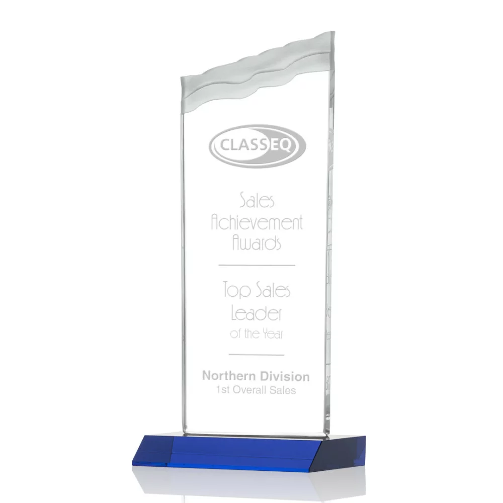 Oakwood Award - Starfire/Blue 10"