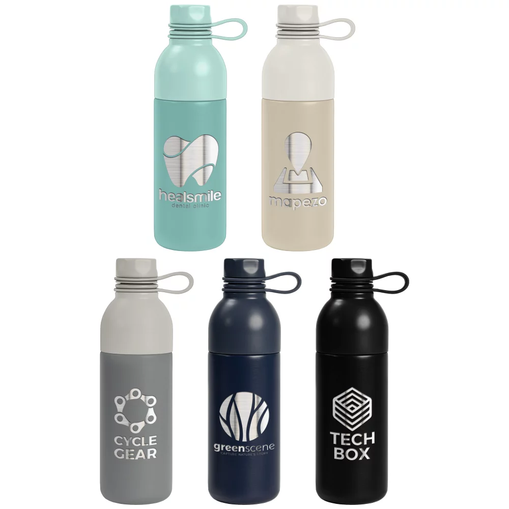 Northstar - Bouteille d'eau en acier inoxydable à double paroi de 19 oz - Laser