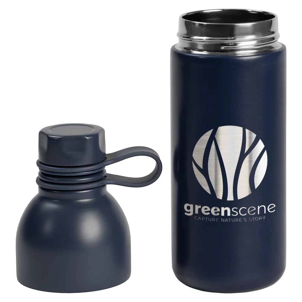Northstar - Bouteille d'eau en acier inoxydable à double paroi de 19 oz - Laser