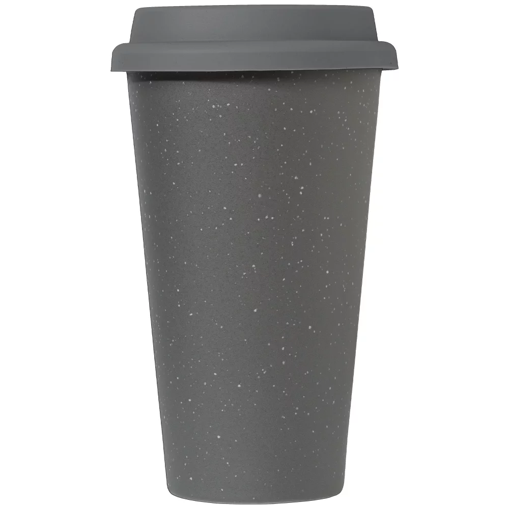 Equator - 9 oz Double Wall Ceramic Tumbler with Silicone Lid