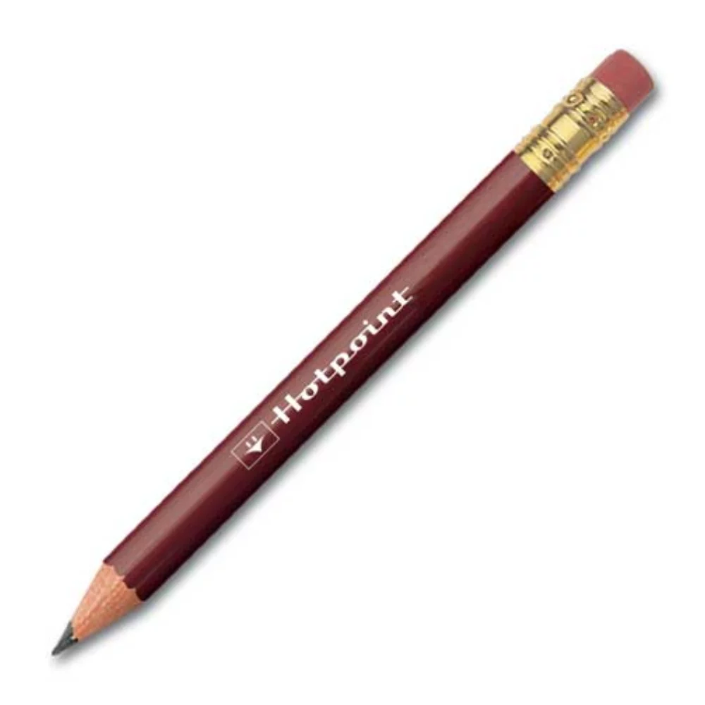 Crayon de golf - rond avec gomme