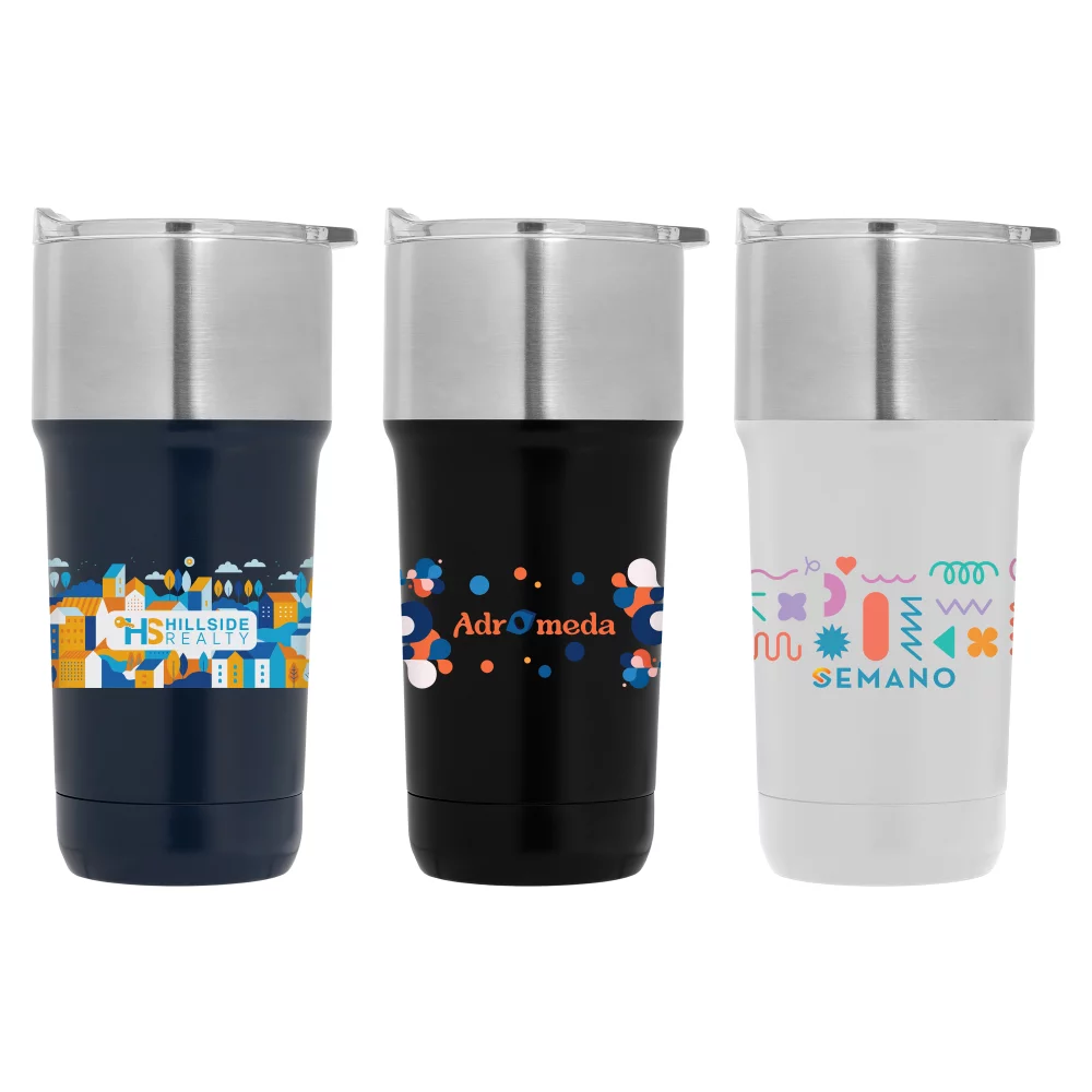 Optimus - 20 oz. Double Wall Stainless Tumbler with Ceramic Interior -Colorjet