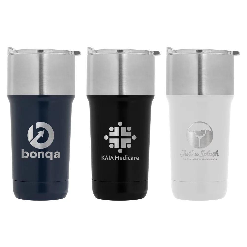 Optimus - 20 oz. Double Wall Stainless Tumbler with Ceramic Interior -Laser