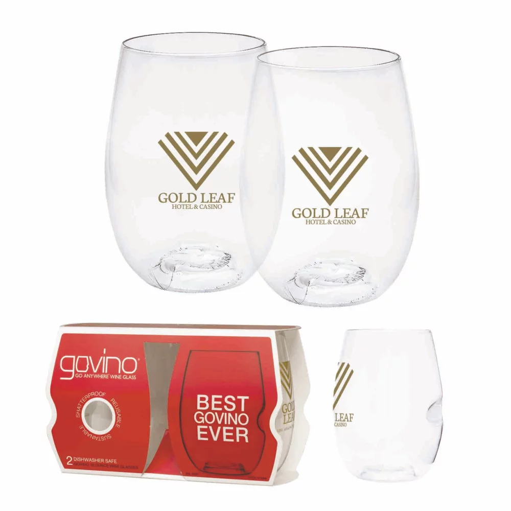 Verres à vin Govino® de 16 oz, pack de 2, compatibles lave-vaisselle