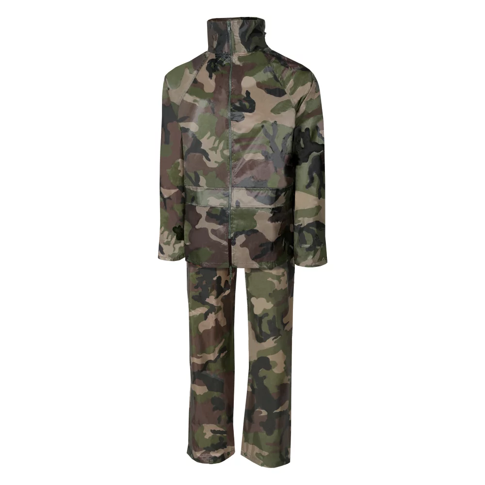 Adult's Camouflage Rain Suit Jacket & Pants