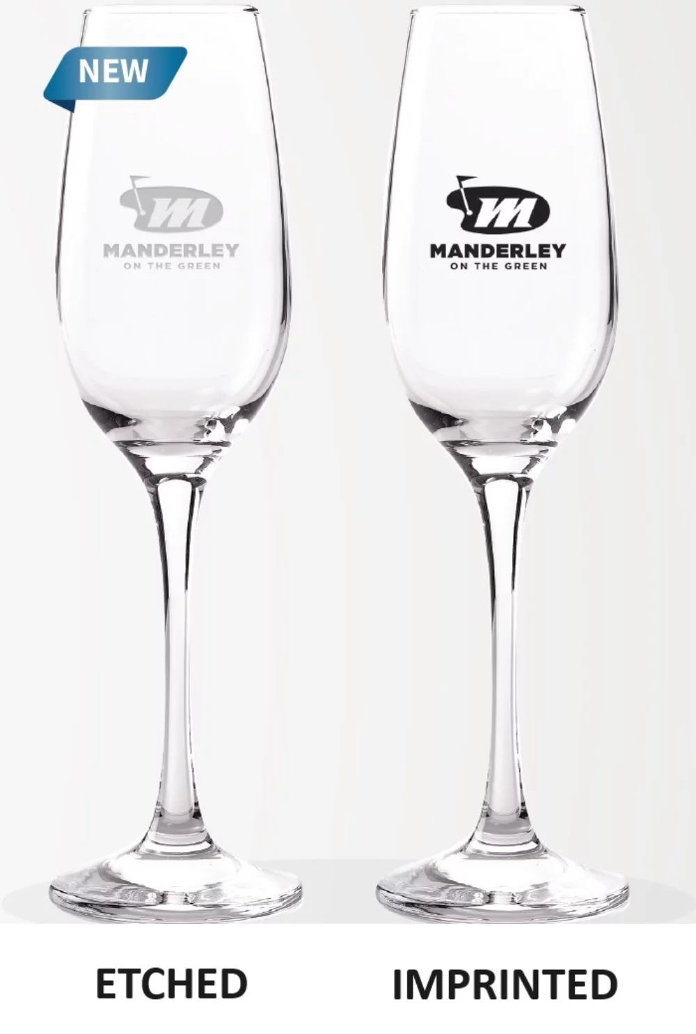 Amber Flute 7.5Oz - Etched