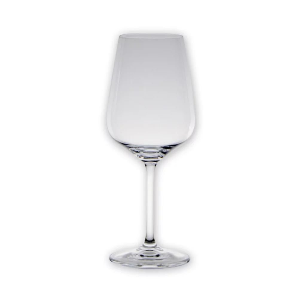 17 oz. Titanium White Wine Glass - Etched