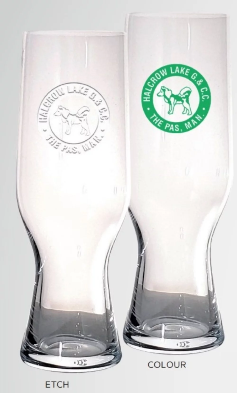 Pilsner en cristal 18 oz - Imprimé