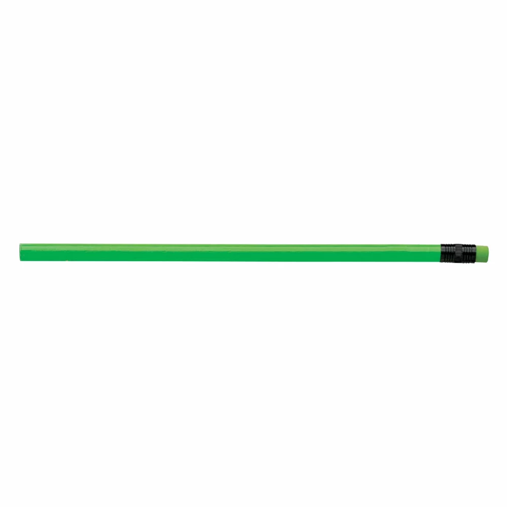 Crayon en bois néon avec gomme assortie (3-5 jours)