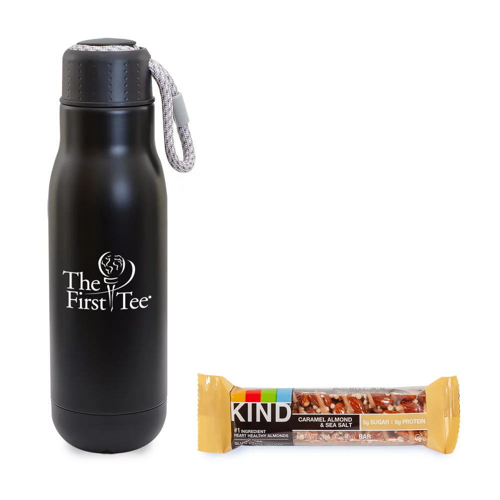 On the Go Sip n' Snack with 16 Oz. Matte Bottle