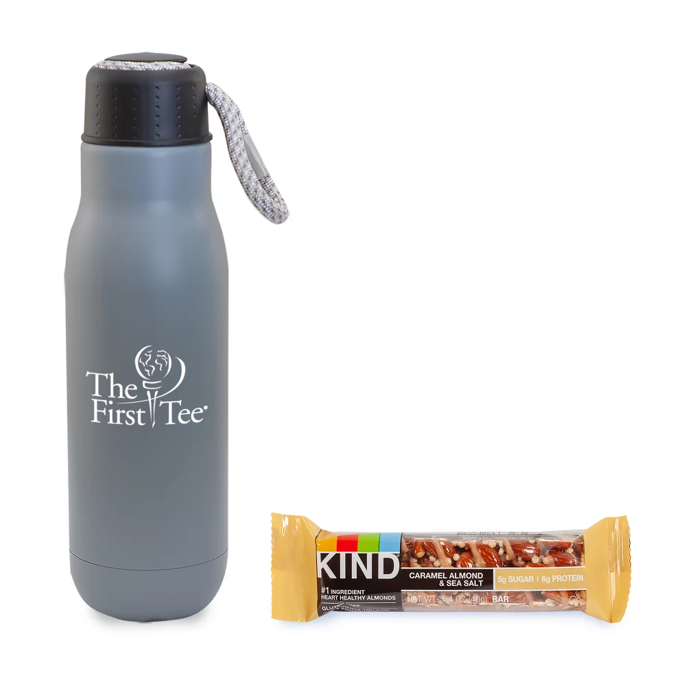On the Go Sip n' Snack with 16 Oz. Matte Bottle