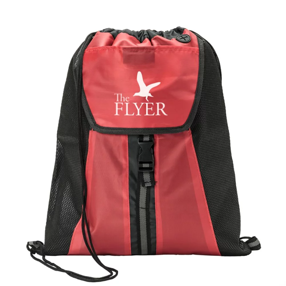 The Allure Drawstring Bag - Red