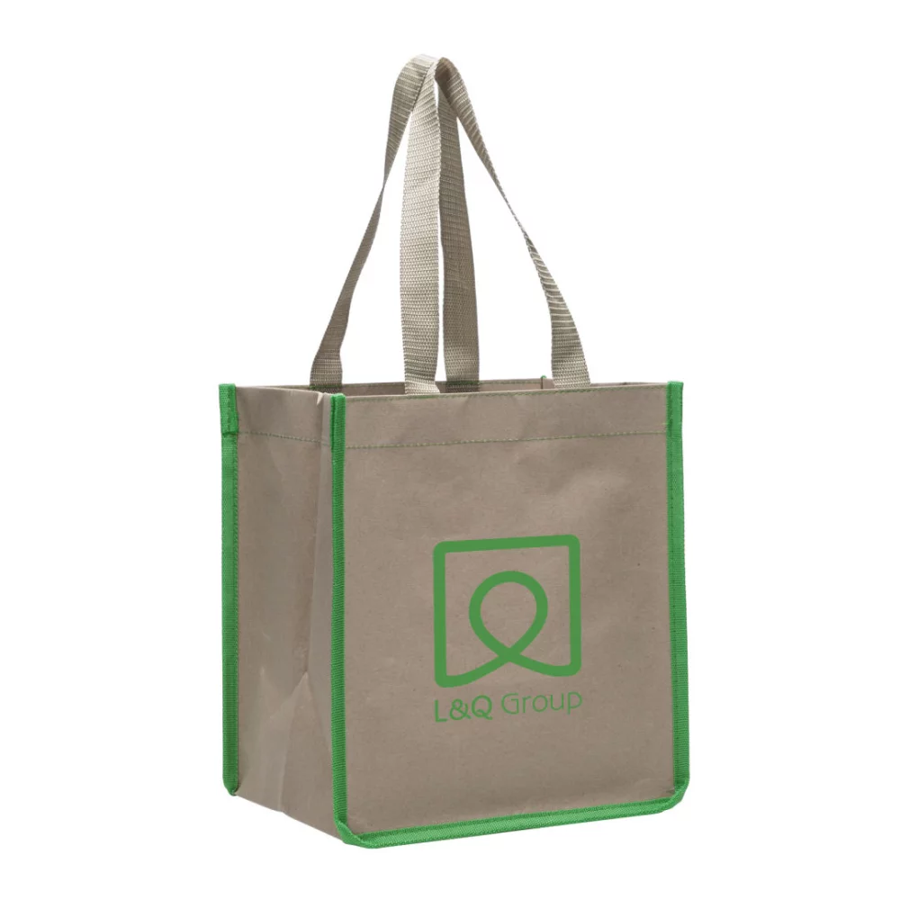 Bramley Kraft Tote Bag - Lime Green