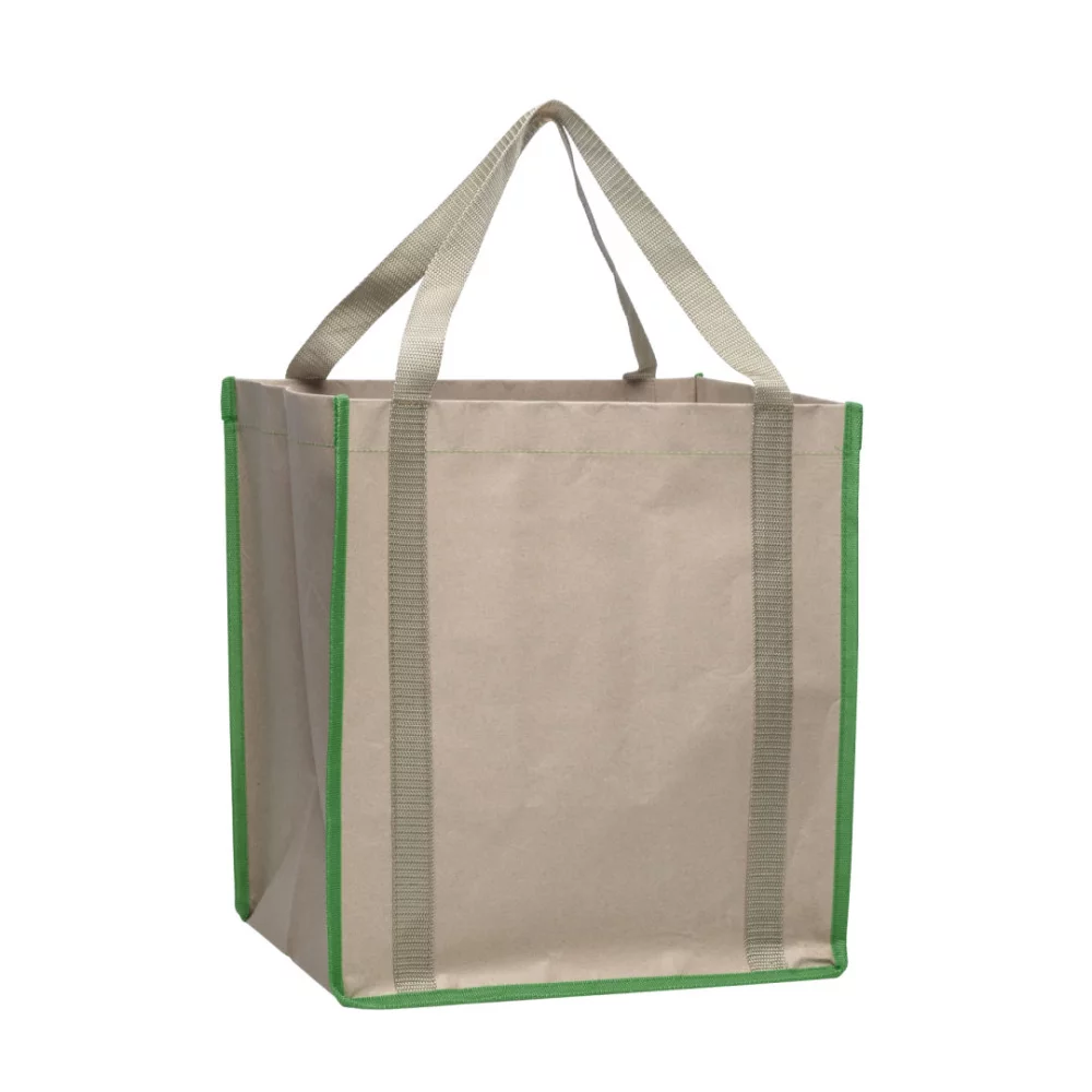 Huxley Kraft Tote Bag - Lime Green