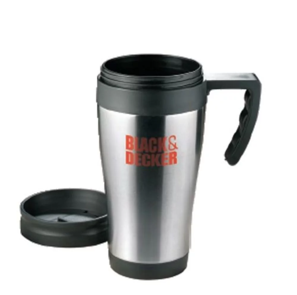 Mug de voyage isolé en acier inoxydable de 16 oz.