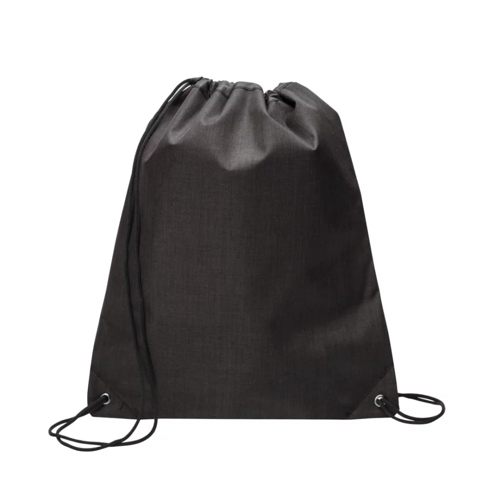 Shenandoah Heather Drawstring Cinch Bag - Black