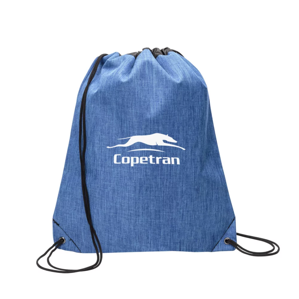 Shenandoah Heather Drawstring Cinch Bag - Blue