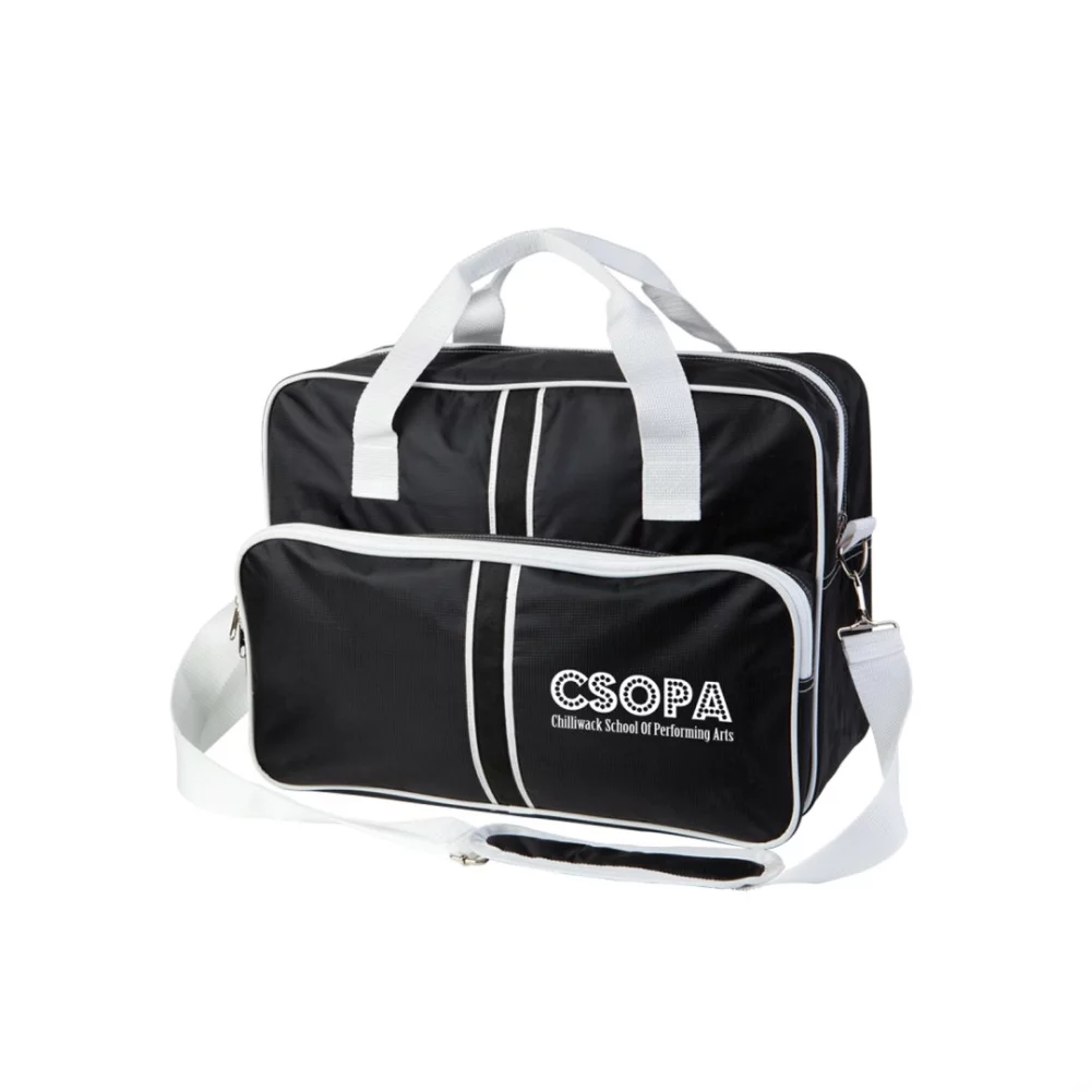 The Sporty Retro Travel Bag - Black