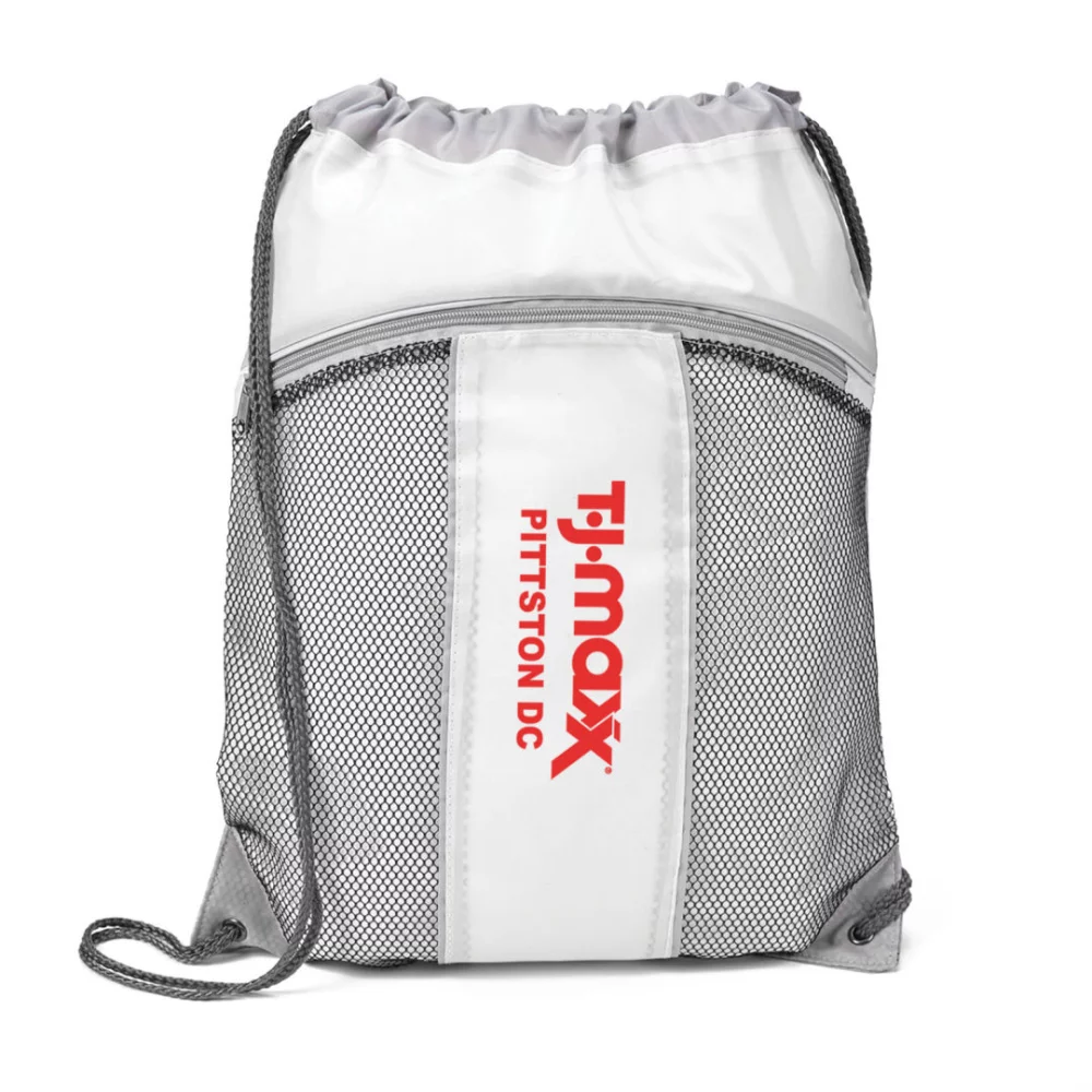 The Leader Drawstring Bag - White