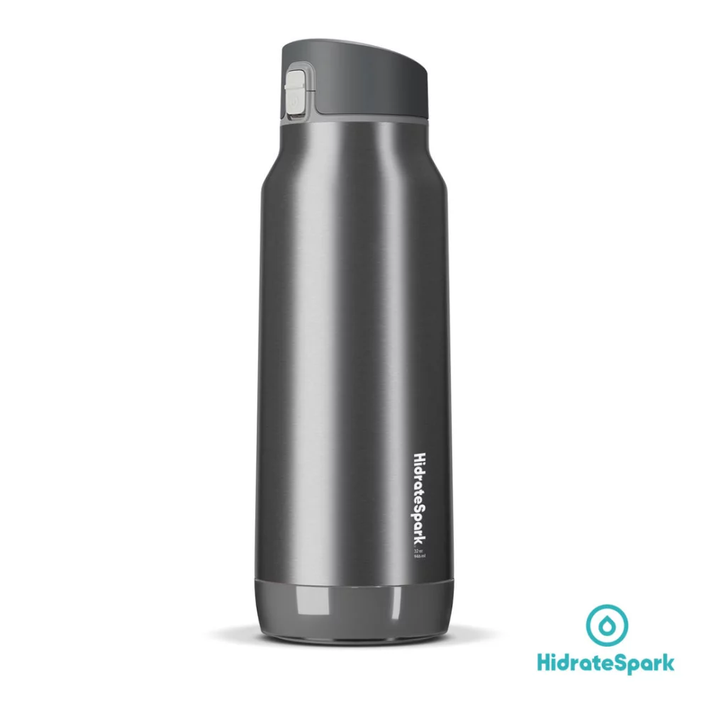 Hidrate Spark® Pro Chug Steel Water Bottle - 32oz Brushed Stainless Steel