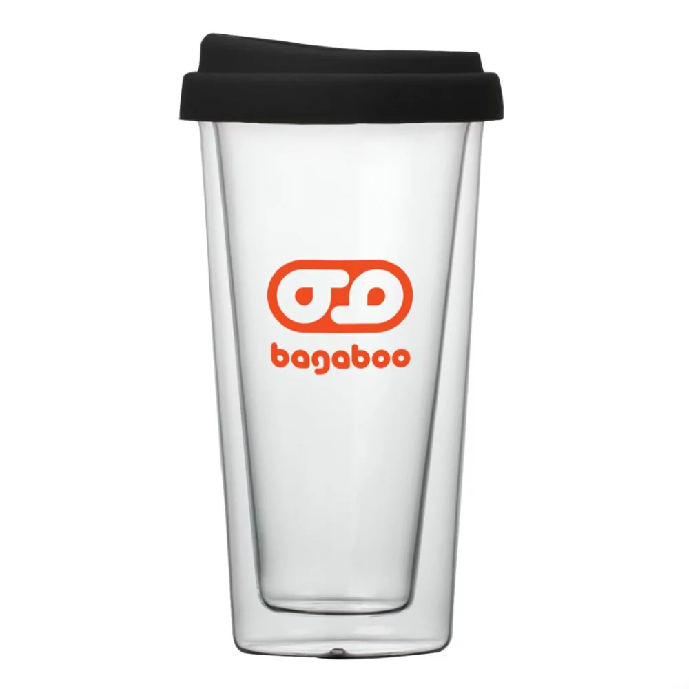 Tasse à café Borosilicate™ Doppio - 13½ oz Noir