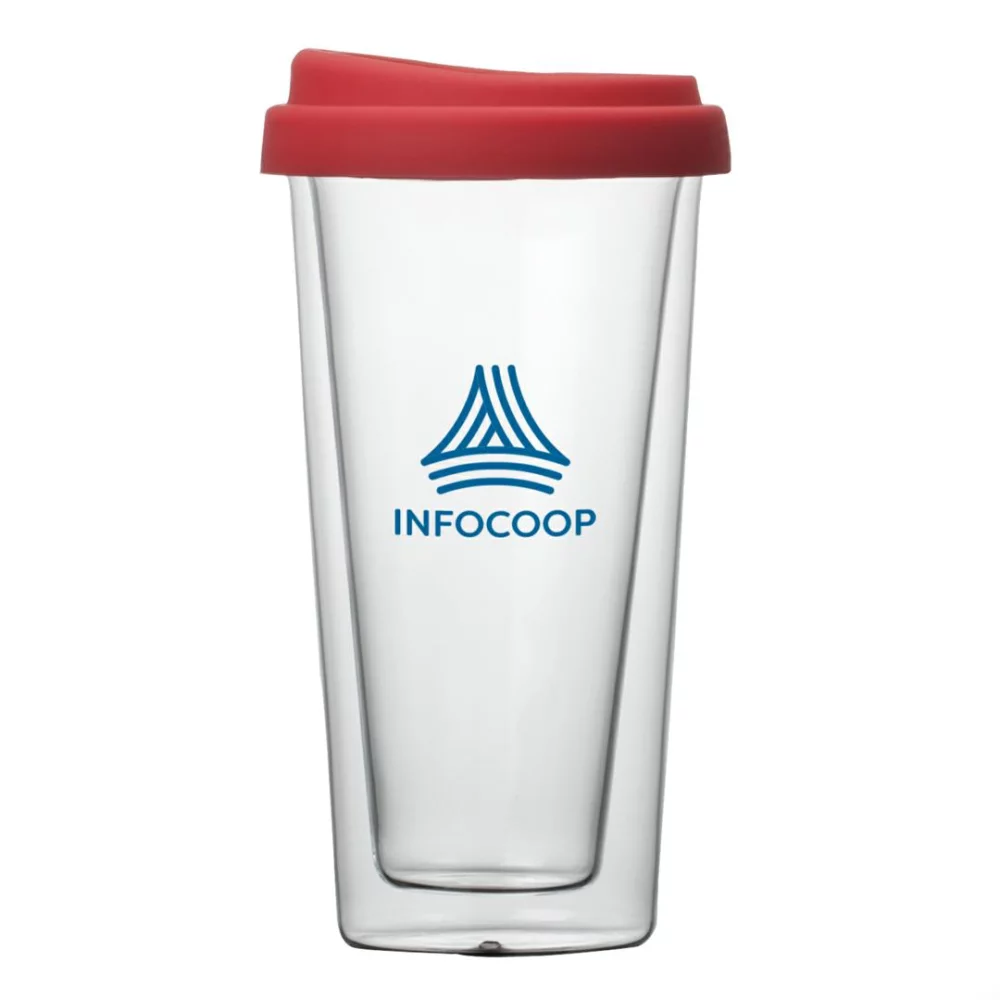 Borosilicate™ Doppio Coffee Mug - 13½ oz Red