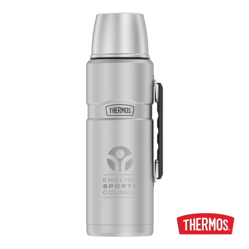 Thermos® SS Beverage Bottle - 2L Matte Steel