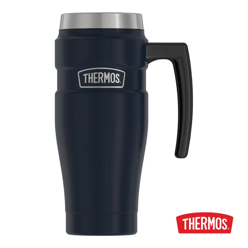 Gobelet à poignée Thermos® King™ SS - 16oz Bleu Mat