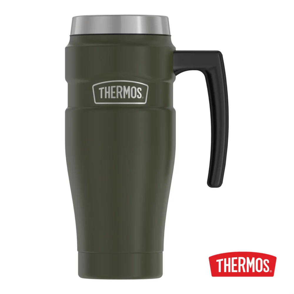 Gobelet à poignée Thermos® King™ SS - 16oz Vert mat