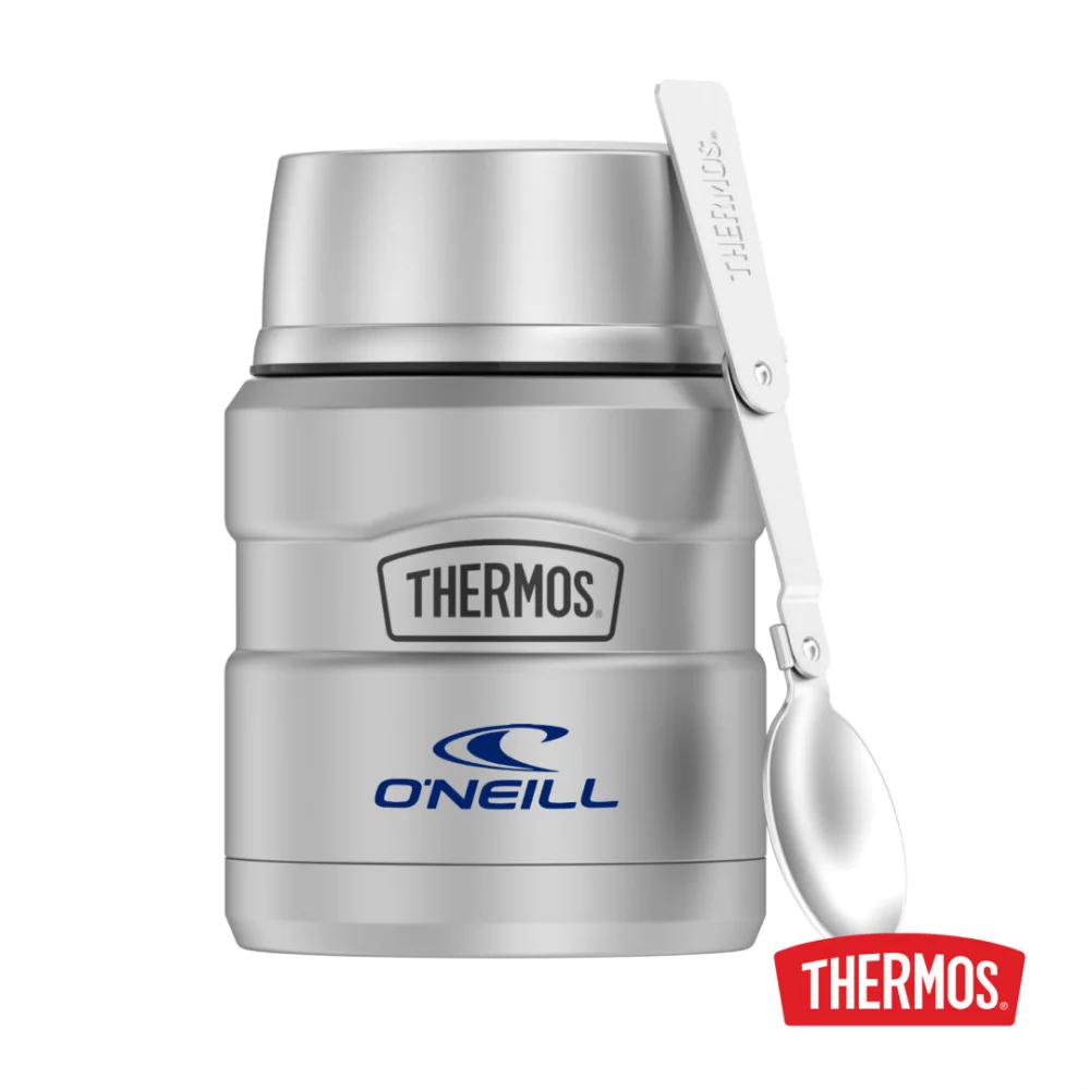 Thermos® King™ SS Food Jar avec cuillère pliante - 16oz en acier mat
