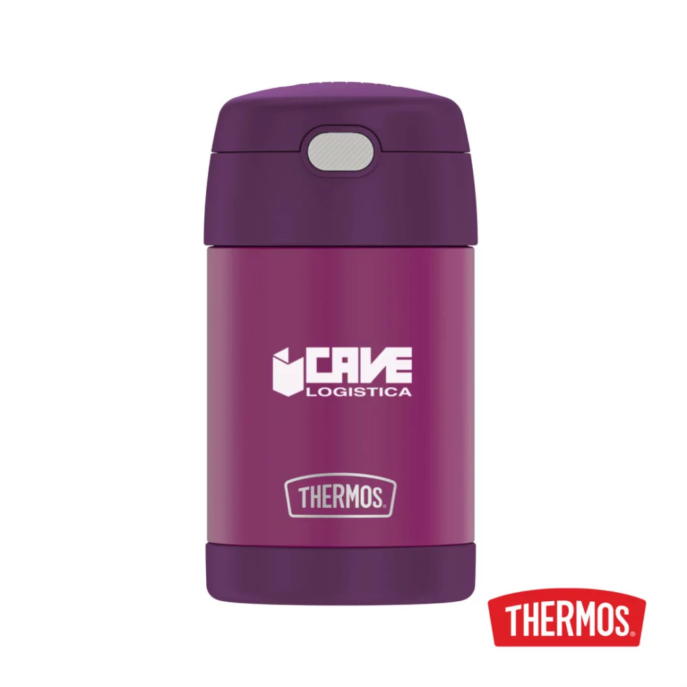 Thermos® FUNtainer™ Pot alimentaire en acier inoxydable avec cuillère pliante - 16 oz Rouge Violet