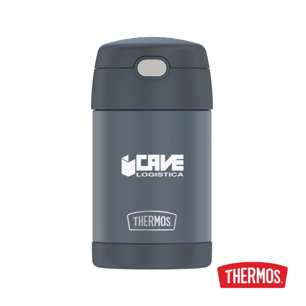Thermos® FUNtainer™ SS Food Jar avec cuillère pliante - 16 oz Pierre ardoise
