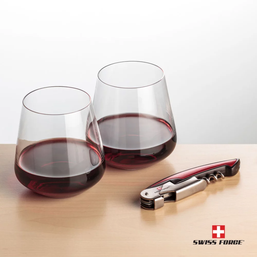 Swiss Force® Opener & 2 Breckland Wine - Red