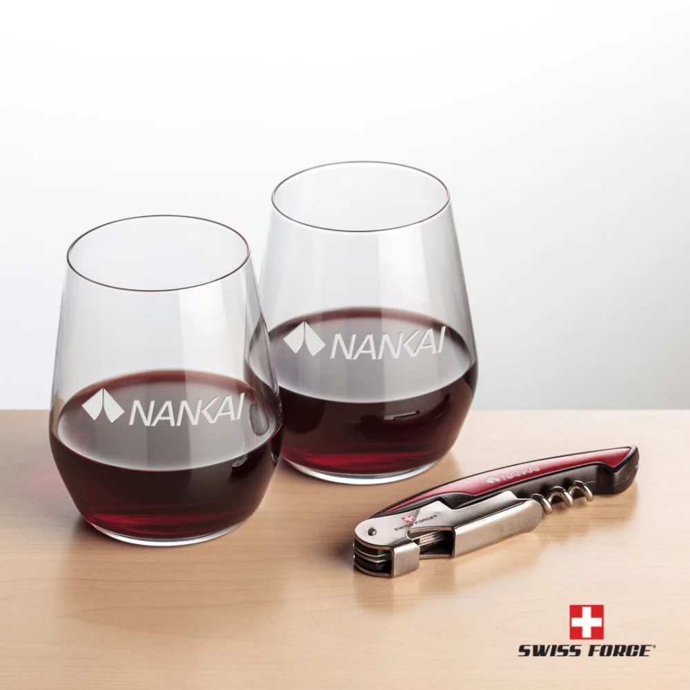 Swiss Force® Opener & 2 Germain Wine - Red