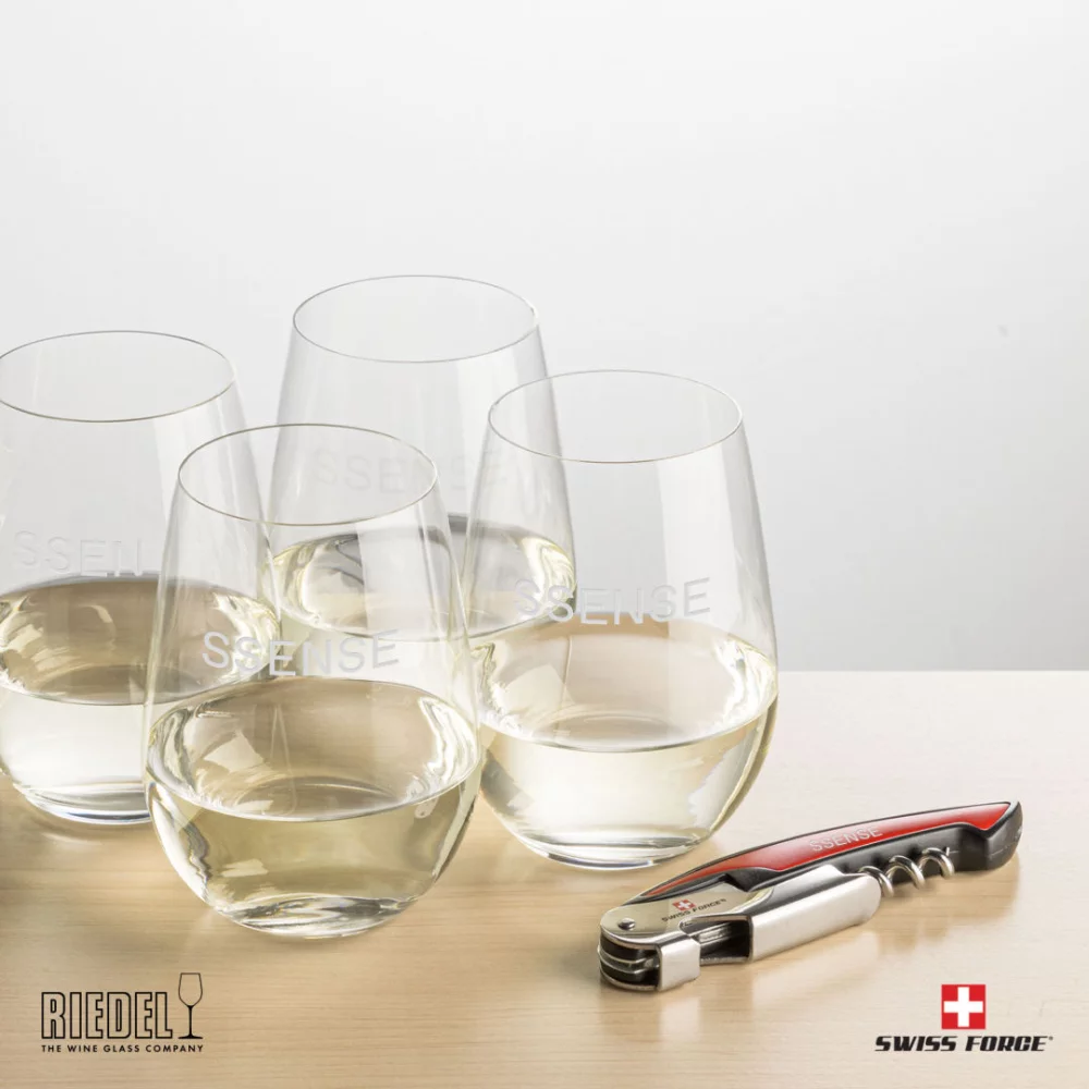 Swiss Force® Opener & 4 RIEDEL Wine -Red