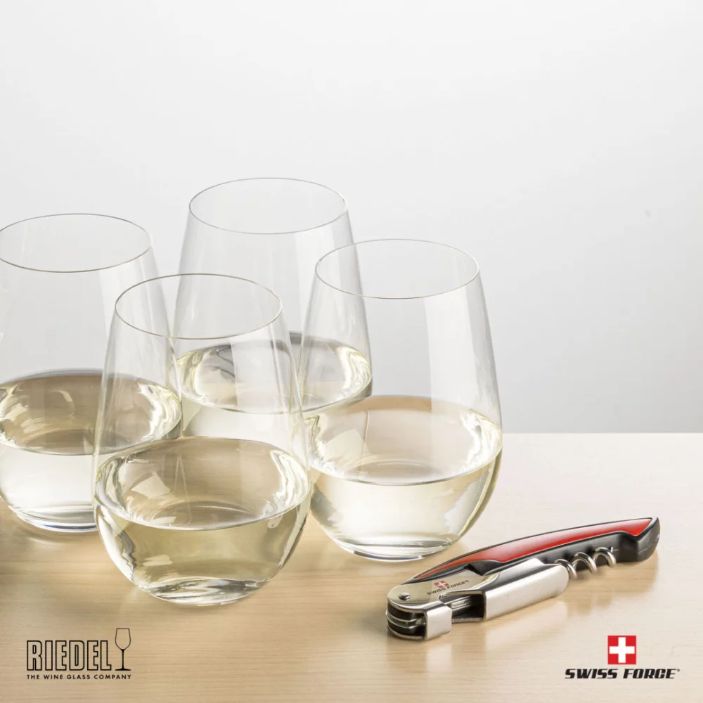 Swiss Force® Opener & 4 RIEDEL Wine -Red