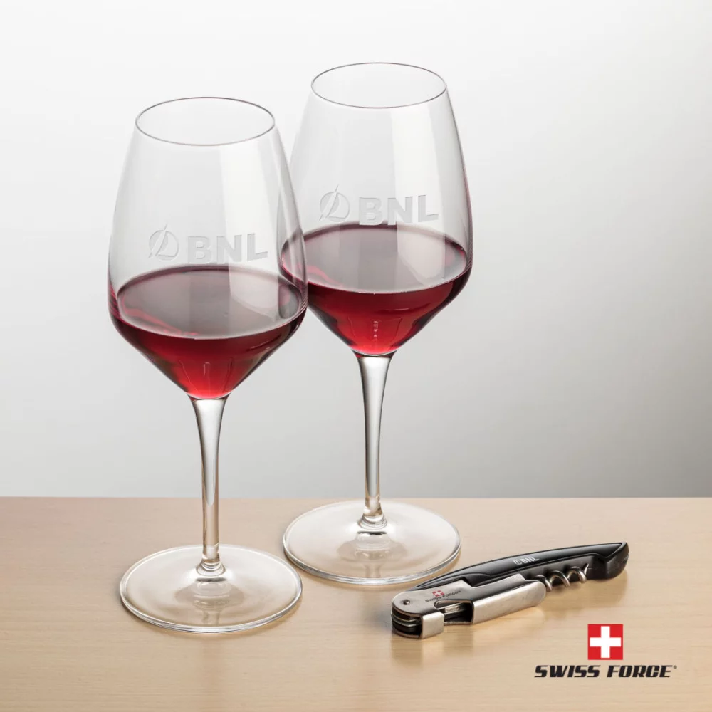 Swiss Force® Opener & 2 Brunswick Wine - Black