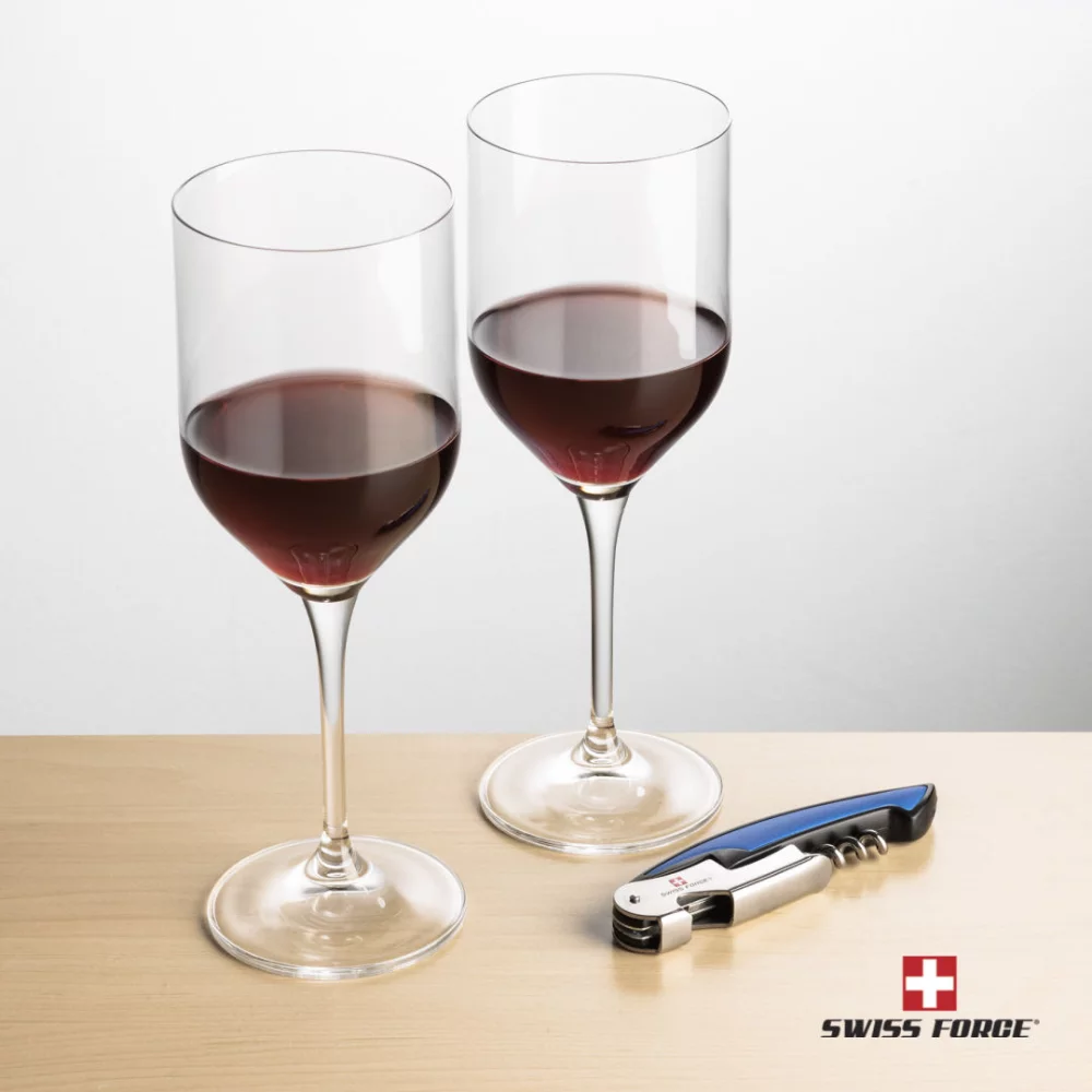 Swiss Force® Opener & 2 Belmont Wine - Blue