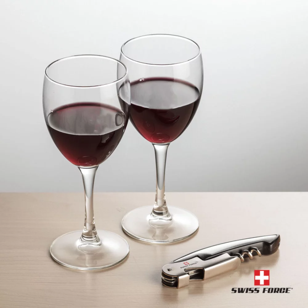 Swiss Force® Opener & 2 Carberry Wine - Silver