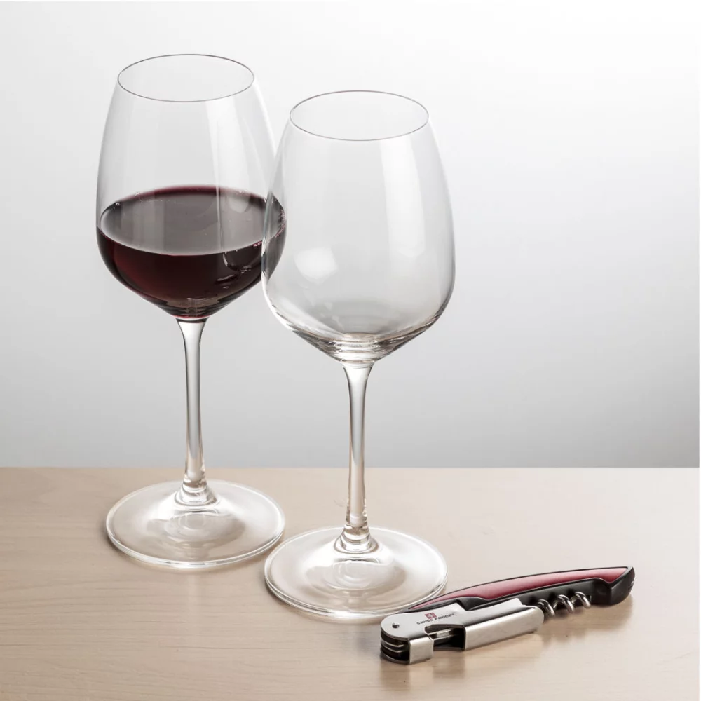 Ouvre-bouteille Swiss Force® et 2 bouteilles de vin Oldham - Rouge