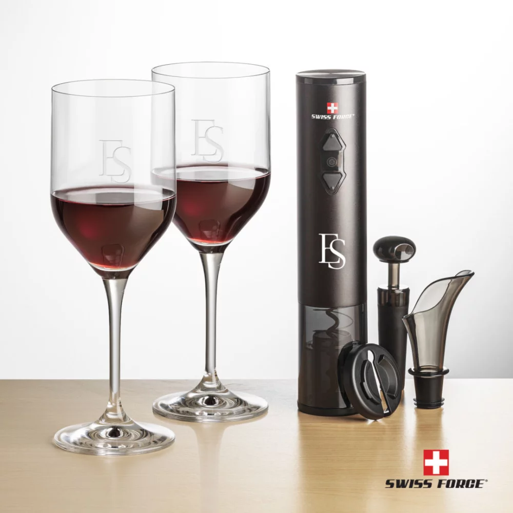 Swiss Force® Opener & 2 Belmont Wine