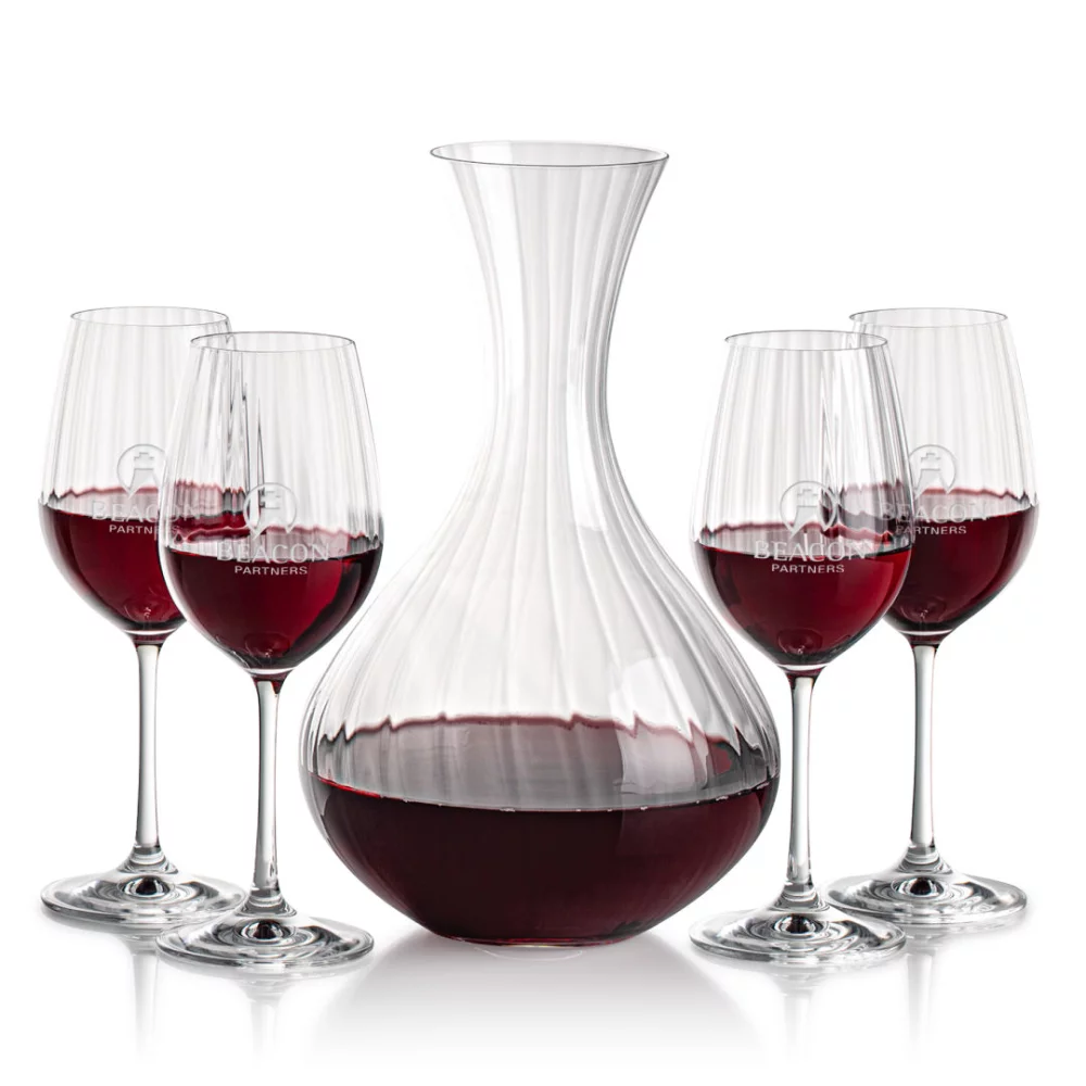 Amerling Carafe & 4 Wine
